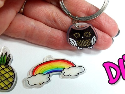 DIY Shrink Plastic Charms! How to make personalized key chains
