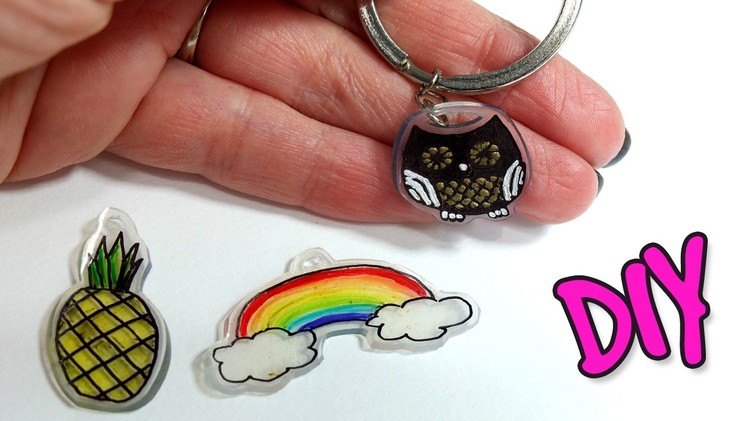 DIY Shrink Plastic Charms! How to make personalized key chains