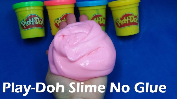 DIY Slime Play Doh Without Glue, How To Make Slime Without Play Doh With Glue, Borax, Detergents