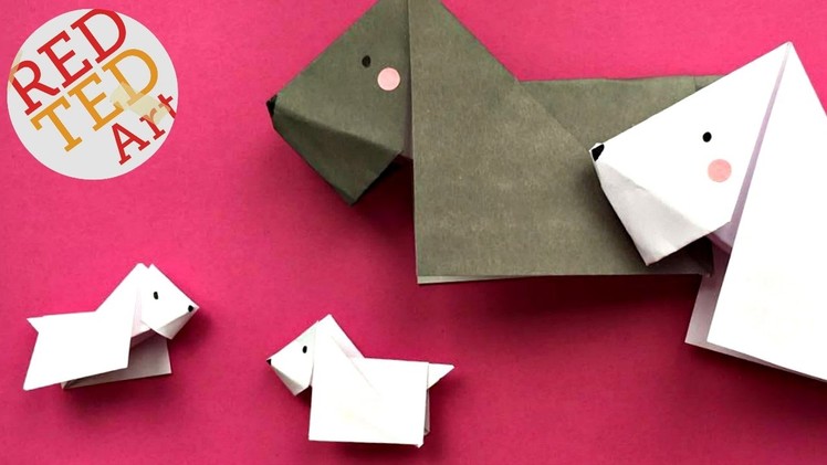 Easy Origami Dog (Scottie - Scottish Terrier) - Easy Origami Tutorial - How to fold a Paper Dog DIY