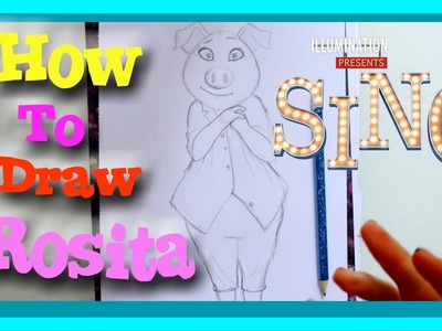 How to Draw ROSITA from Illumination's SING - @dramaticparrot