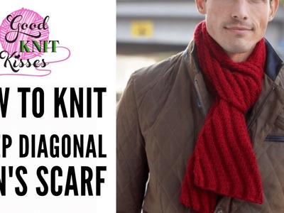 How to Knit Steep Diagonal Scarf featuring Bernat Softee Chunky