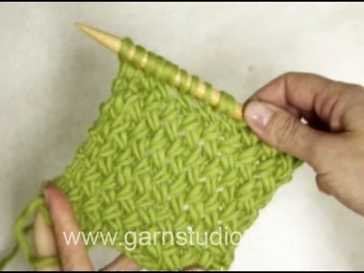 How to knit the basket weave stitch
