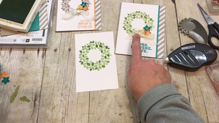 How to make a beautiful Wonderous Wreath Card for Spring
