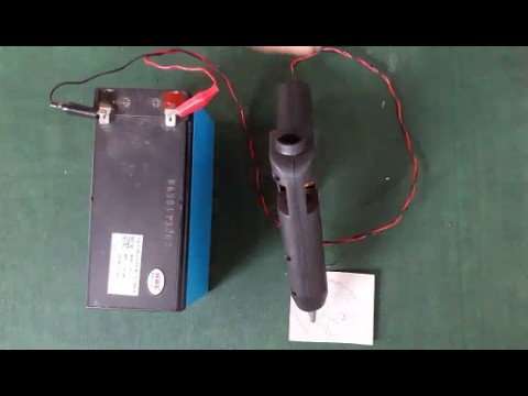 How to make a hot glue gun 12v dc