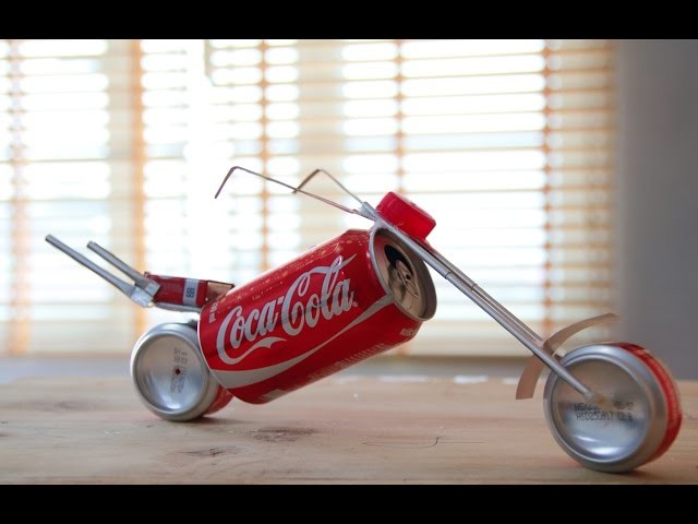 How to make a Motorcycle using Coca-Cola can (Coca-Cola Motorbike)