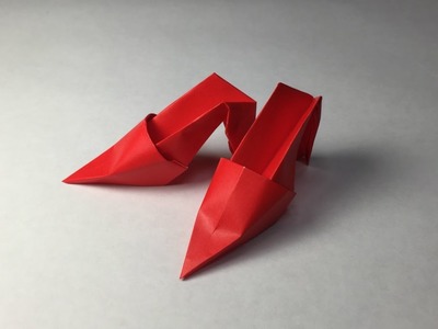 How to Make a Paper Shoes. Origami High Heels