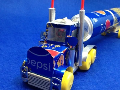 How to Make a Truck with DC motor - Awesome Pepsi Truck