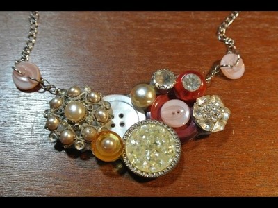 How To Make A Vintage Button Necklace