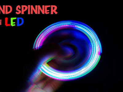 How To Make Awesome Fidget Spinner Toy with Led Lights DIY - Very Easy and Simple Life Hacks