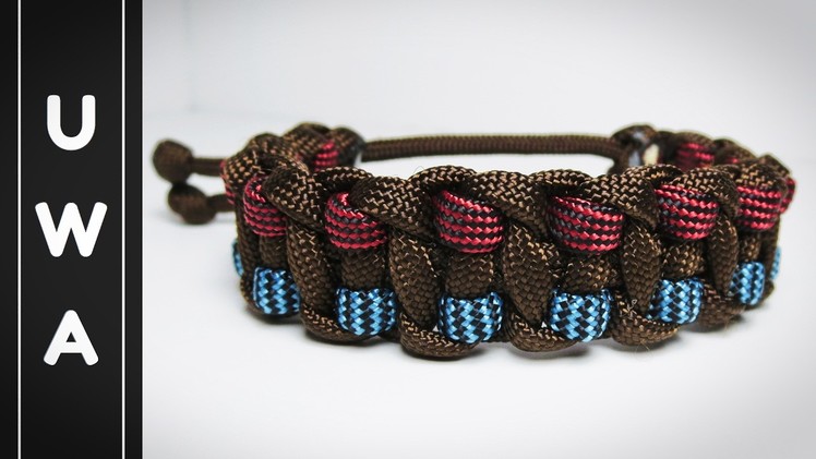 How to make The Fire and Ice Paracord Survival Bracelet [WITHOUT BUCKLE] [MAD MAX] [Tutorial]