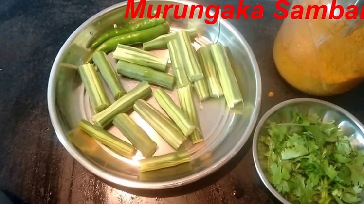 How to prepare Murungakkai Sambar in Tamil