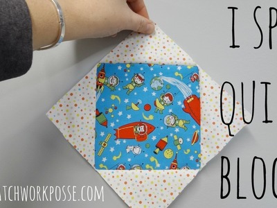 I spy quilt block tutorial and how to
