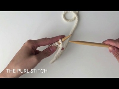 KNITTING FOR BEGINNERS: How to Knit the Stockinette Stitch
