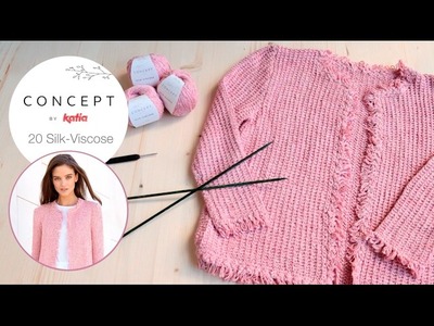 Knitting Tip Pink Jacket Silk Viscose | Concept 3 Mod 20