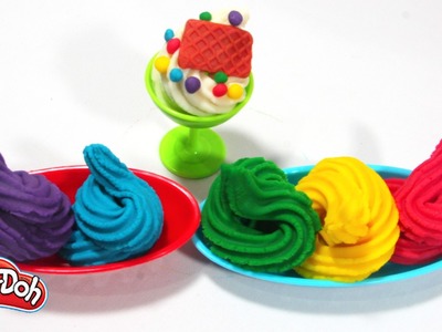 Learn Colour with Rainbow Ice Cream | Playdoh DIY Video | Education Toys | Happy Clay Channel