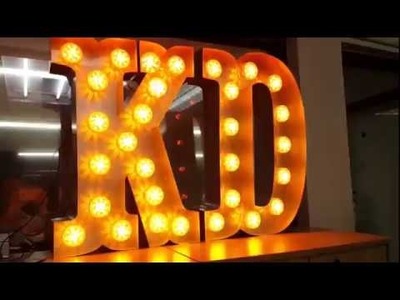 LED Light Bulb 3D Channel Letters Sign Maker, Signage Factory, Signboard Fabrication in Malaysia