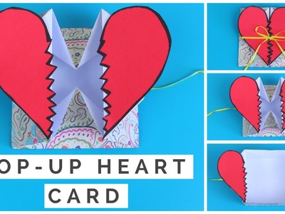 Pop Up Heart Card Tutorial - How to Make a Pop Up Heart [Break] Card Step-By-Step with Narration!