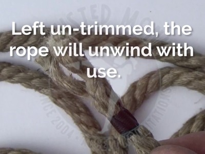 Quick Bights: How to test safety shears. rope end trimming