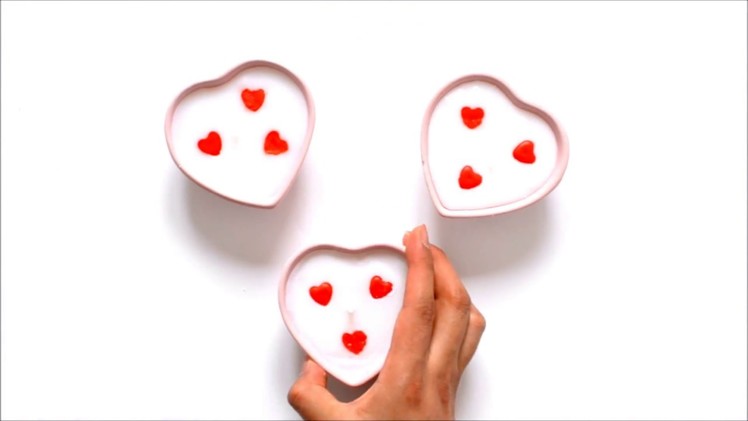 DIY Heart Shaped Candles