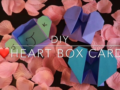 Valentines Diy Origami Heart Shaped Card Box With A Secret