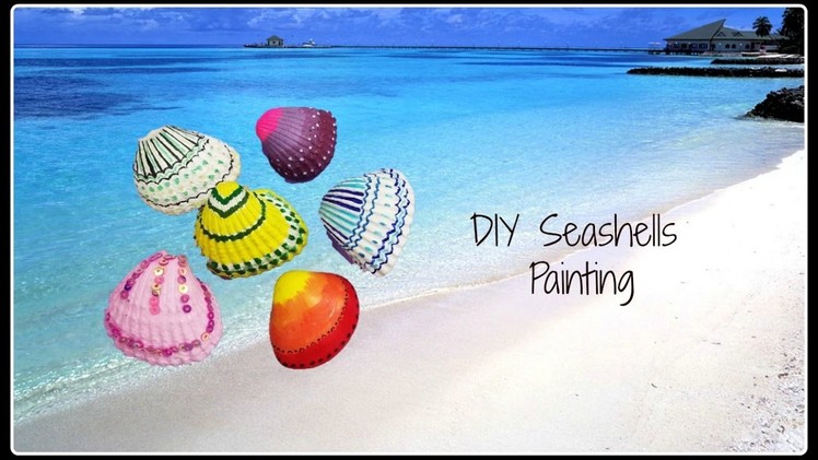 Easy DIY Seashells painting