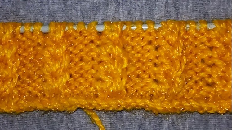 Easy Single Color Knitting Pattern No.23| Hindi
