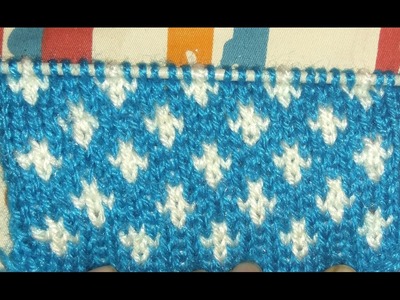 Easy Two Color Knitting Pattern No.20| Hindi