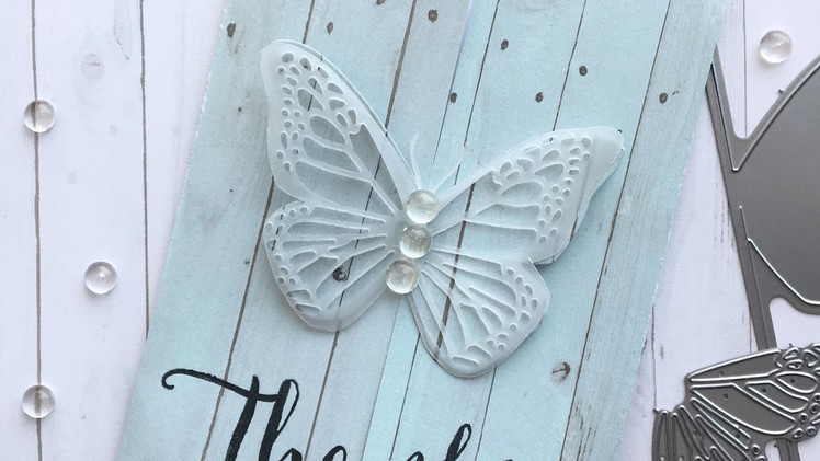 Front-folding butterfly card how-to