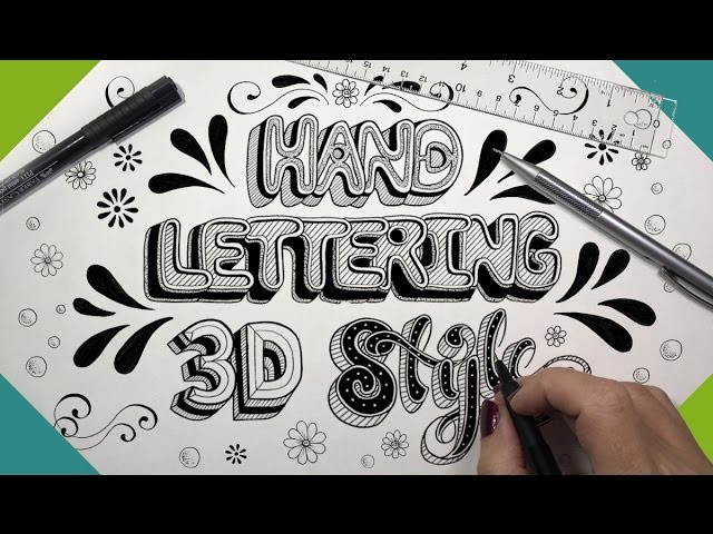 Hand Lettering 3D Style