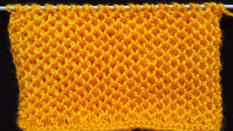 Honeycomb Stitch - Knitting Pattern | HINDI
