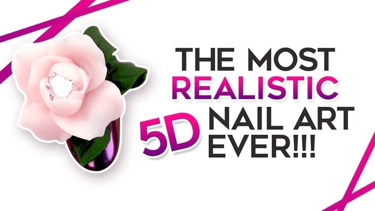 HOW TO 5D NAIL ART! AMAZING REALISTIC FLOWER! STEP-BY-STEP!