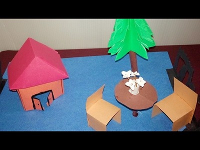 How to make a paper house: easy paper craft project