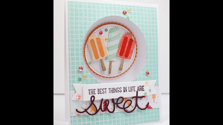 How to make a Peekaboo card with Stampin' Up! Cool Treats and Sweet Cupcake