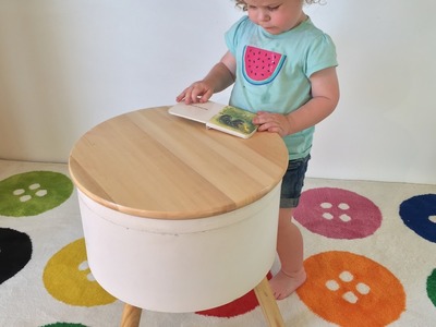 How to make a spinning kids play table: IKEA.Kmart Hack