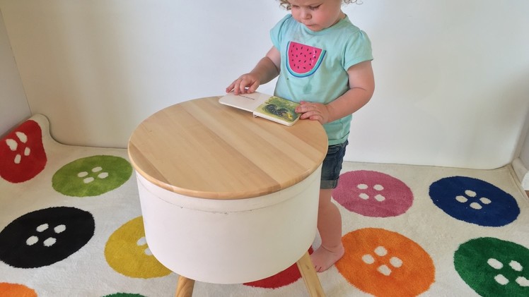How to make a spinning kids play table: IKEA.Kmart Hack