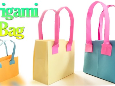 How to Make an Origami Bag Step by Step | Paper Bags Tutorial | Origami VTL