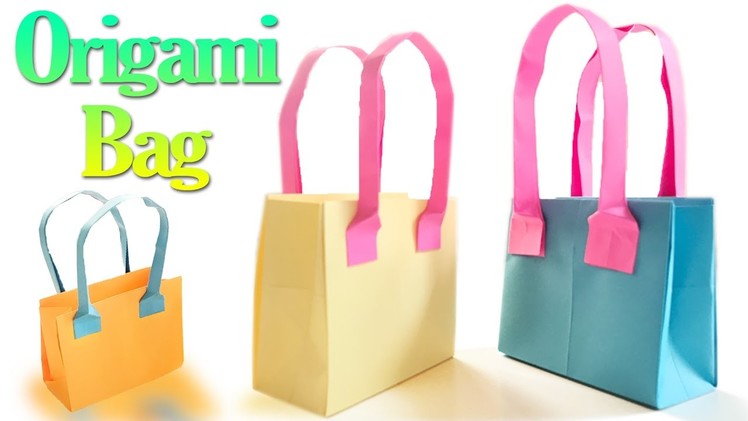 How to Make an Origami Bag Step by Step | Paper Bags Tutorial | Origami VTL