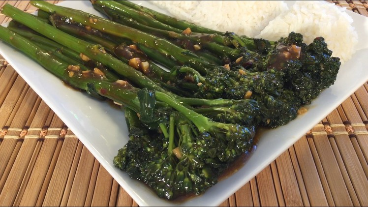 How To Make Baby Broccoli In Chinese Garlic Ginger Sauce Vegetarian Recipes