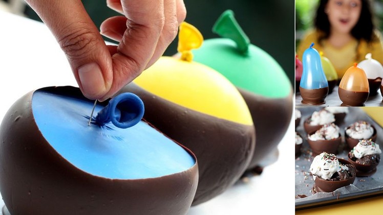 How to Make Chocolate Balloon Bowls. !
