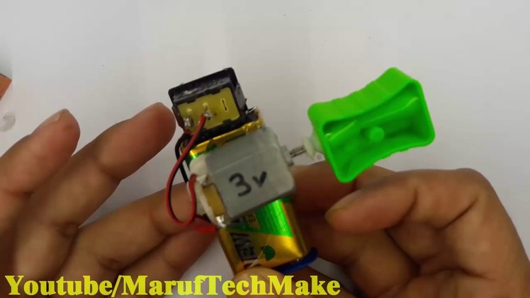 How To Make Electric Pencil Sharpener- save your school time