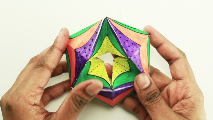 How to Make Endless 3D Flexagon Card