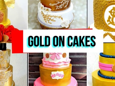 How to make gold colour cakes