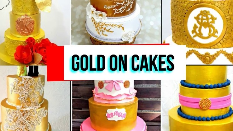 How to make gold colour cakes