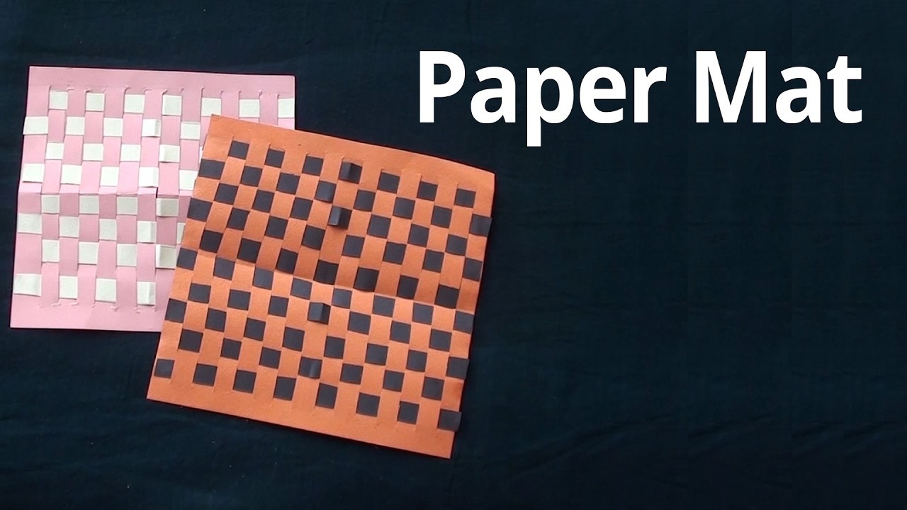 How To Make Mat With Paper Easy IzEF O 