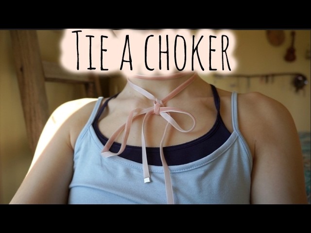 How to tie a wrap choker