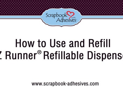 How to Use and Refill the E-Z Runner Refillable Dispenser