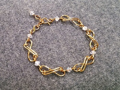 Infinity bracelet - How to make wire jewelery 202