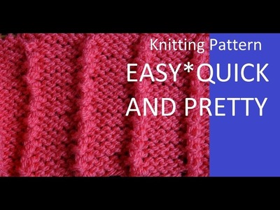 Knitting Pattern * EASY AND QUICK--BEGINNER FRIENDLEY--