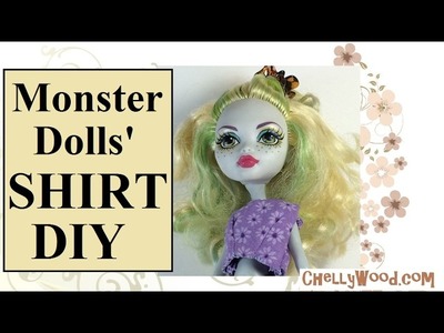 Monster High® Doll Clothes DIY Video w.FREE Pattern (Shirt)